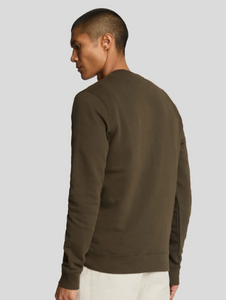 OLIVE CREW NECK SWEATSHIRT